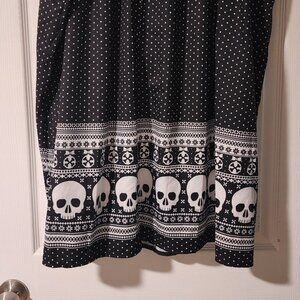 Shein Curve women's plus size gothic holiday midi skirt sz 4XL